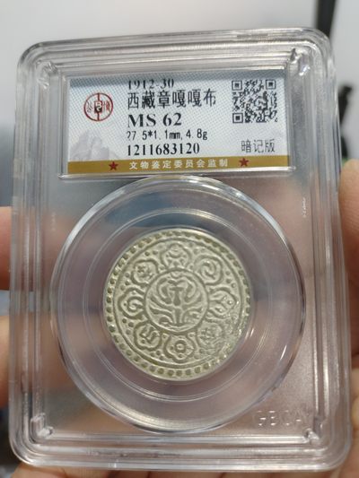 西藏铜币银币及双旗半圆系列 章嘎嘎布公博评级币