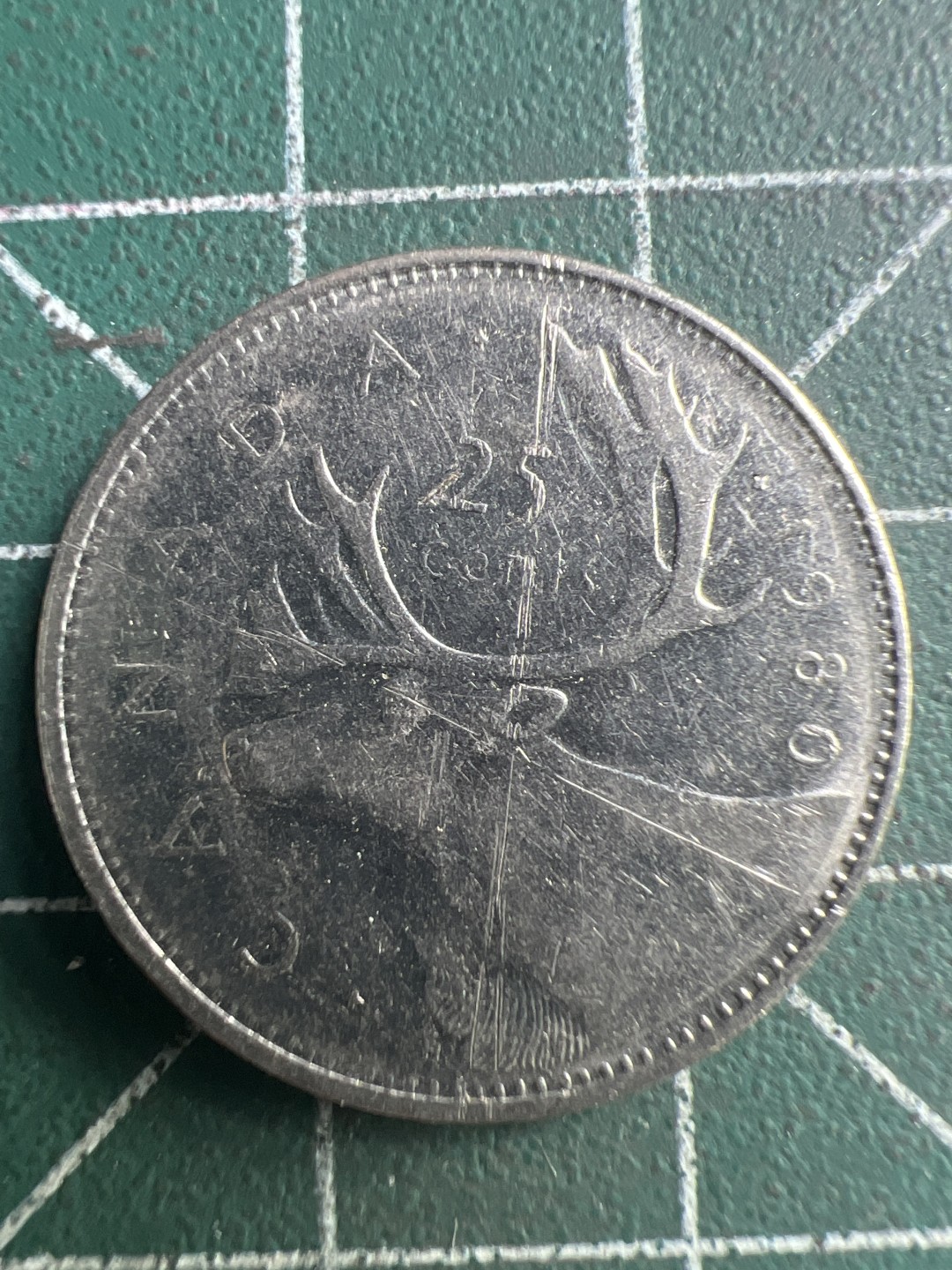 泡泡堂第276期  世界硬币 （无押金，捡漏，全场20包邮，偏远地区除外，接收代拍业务） 加拿大25分1980年