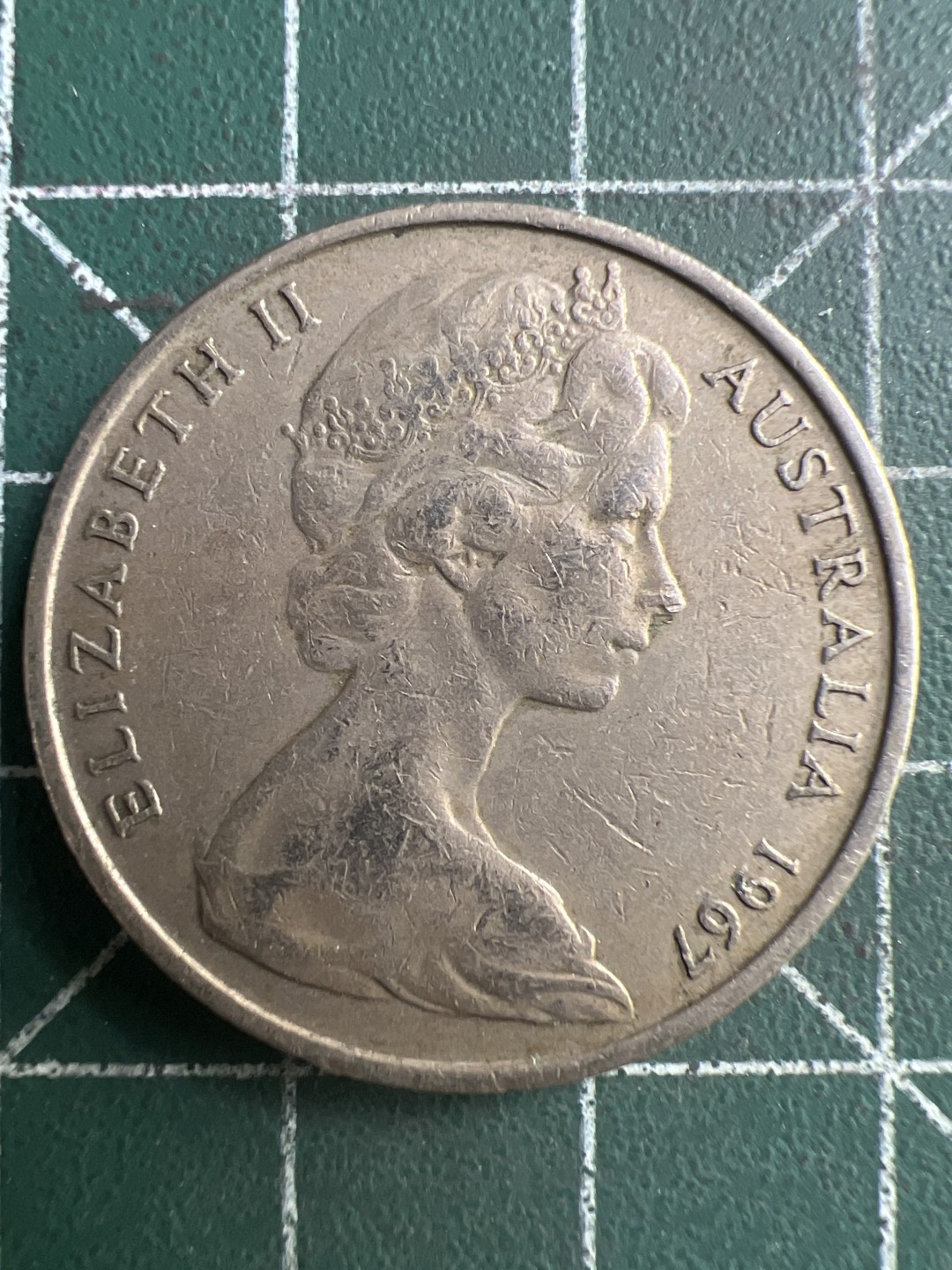 泡泡堂第234期  世界硬币邮票 （无押金，无佣金，捡漏，全场20包邮，偏远地区除外，接收代拍业务） 澳洲二十分1967年