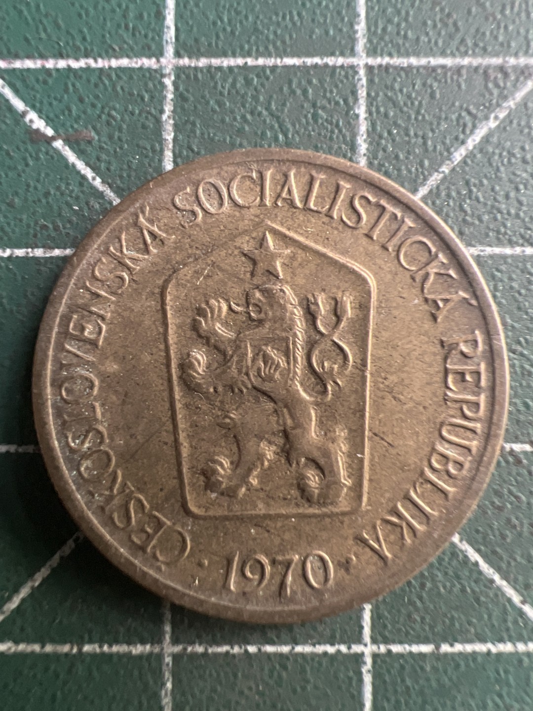 泡泡堂第234期  世界硬币邮票 （无押金，无佣金，捡漏，全场20包邮，偏远地区除外，接收代拍业务） 捷克斯洛伐克一元