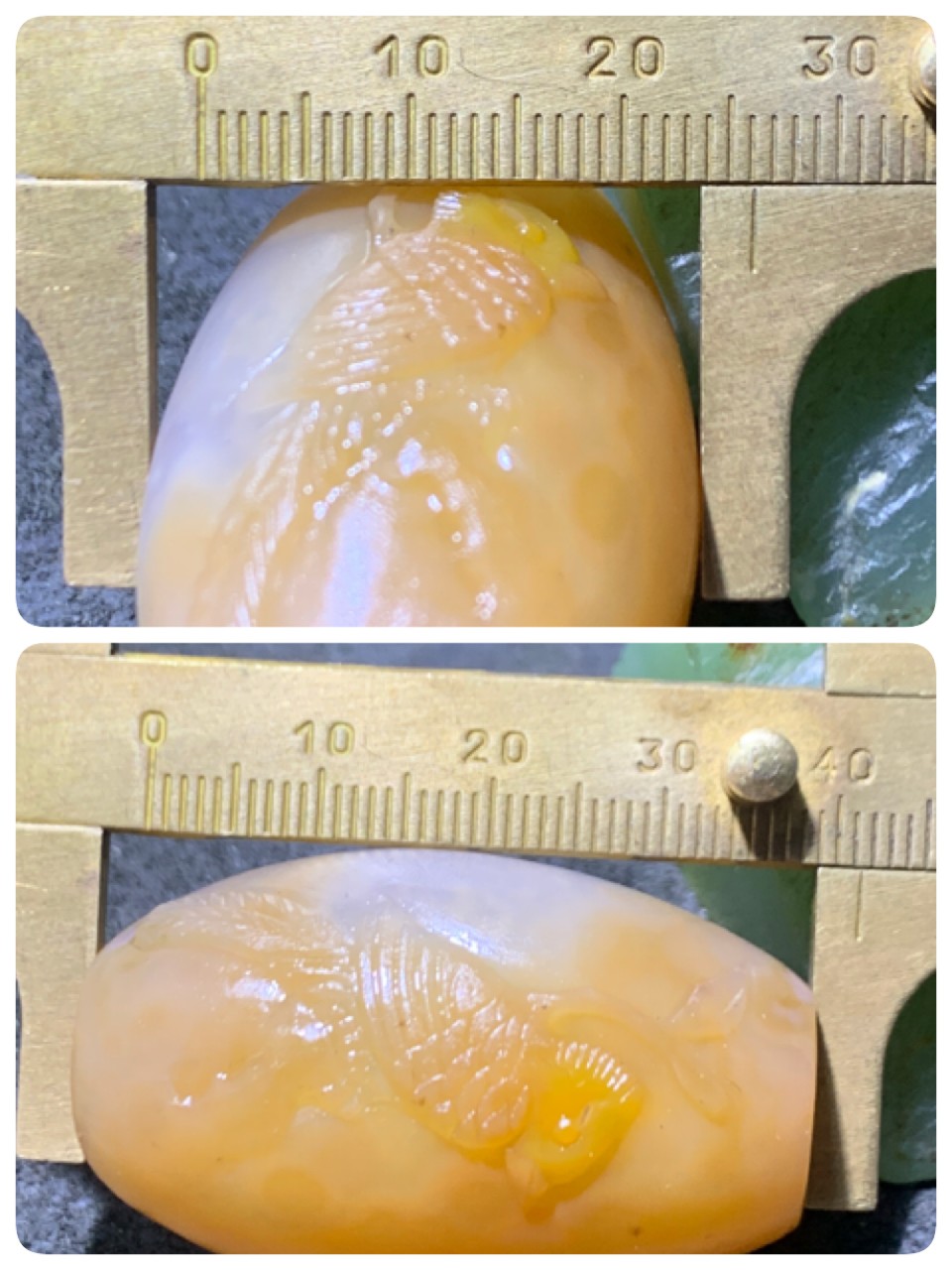 精美亚光战国红玛瑙雕刻喜上眉梢大桶珠一个，