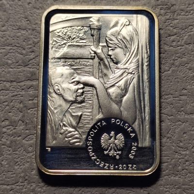 0起1加-纯粹捡漏拍-154场银币套币场 - 波兰2003年20兹罗提画家贾切克·马尔切夫斯基精制纪念银币-原盒