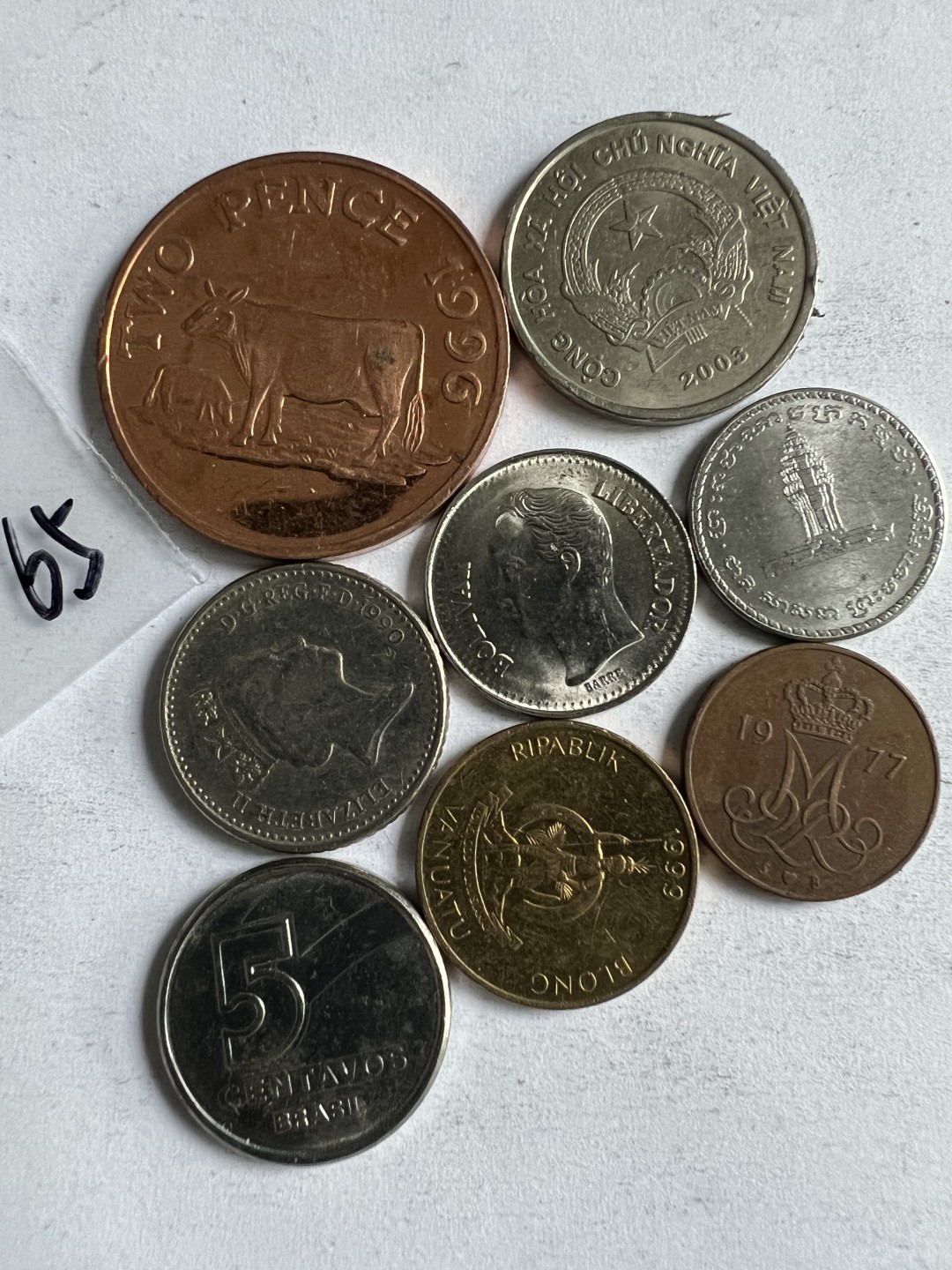 泡泡堂第206期  世界硬币（无押金，无佣金，捡漏，全场20包邮，偏远地区除外） 硬币一袋65