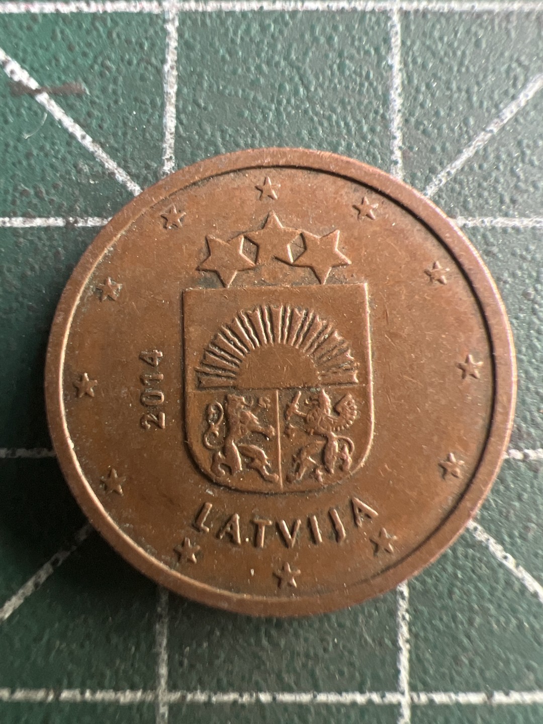 泡泡堂第206期  世界硬币（无押金，无佣金，捡漏，全场20包邮，偏远地区除外） 拉脱维亚2分