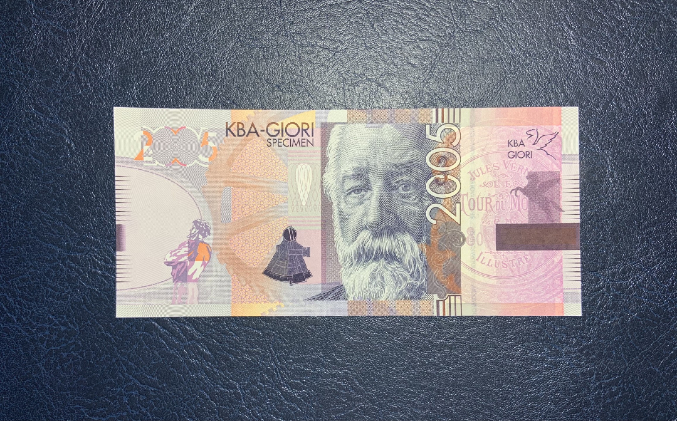 收藏联盟Quantum Auction 第224期拍卖 瑞士KBA公司2005年儒勒.凡尔纳纪念测试钞 品相全新UNC