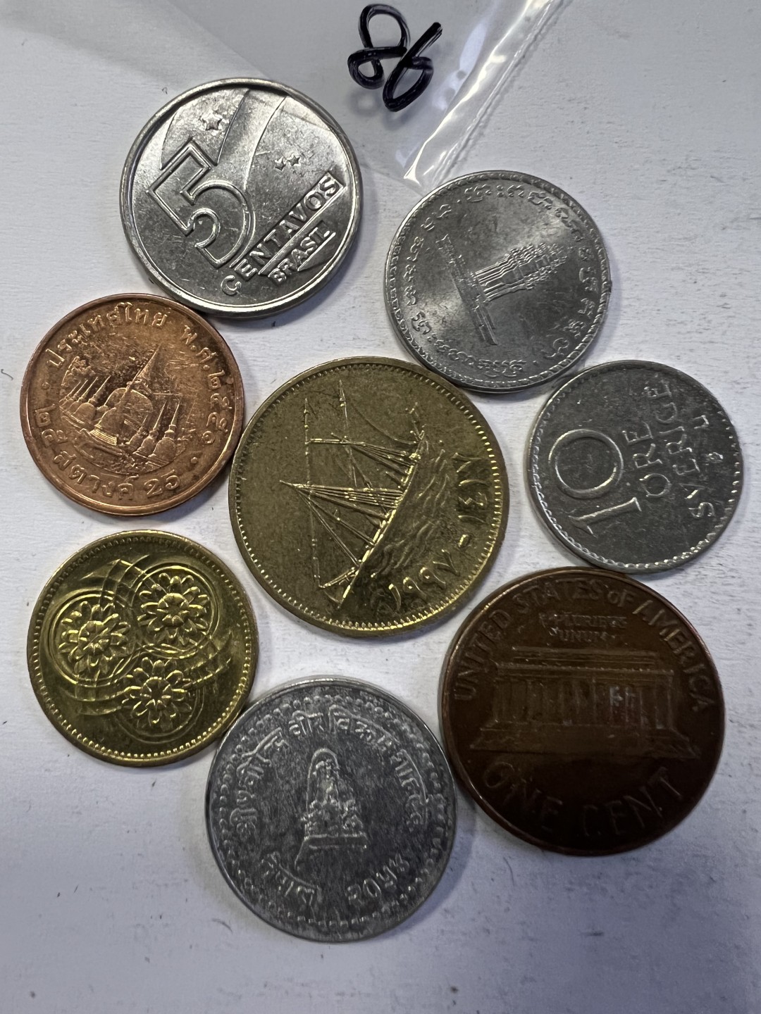 泡泡堂第194期  世界硬币（无押金，无佣金，捡漏，全场20包邮，偏远地区除外） 硬币一袋86