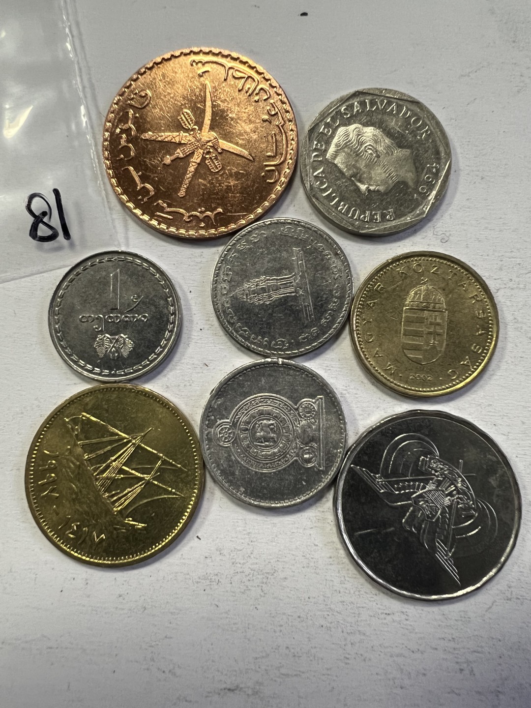 泡泡堂第208期  世界硬币（无押金，无佣金，捡漏，全场20包邮，偏远地区除外） 硬币一袋81