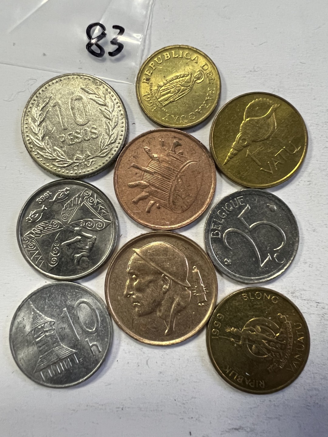 泡泡堂第208期  世界硬币（无押金，无佣金，捡漏，全场20包邮，偏远地区除外） 硬币一袋83