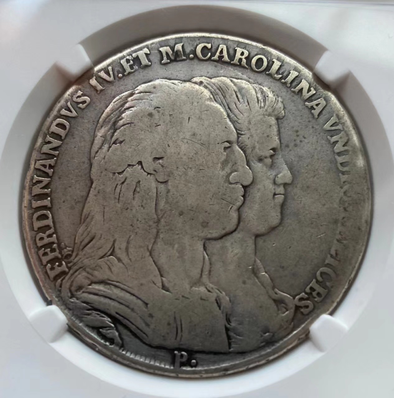 瓶子🏺第74期拍卖会 意大利那不勒斯1791年双头像地球黄道十二宫120G大银币