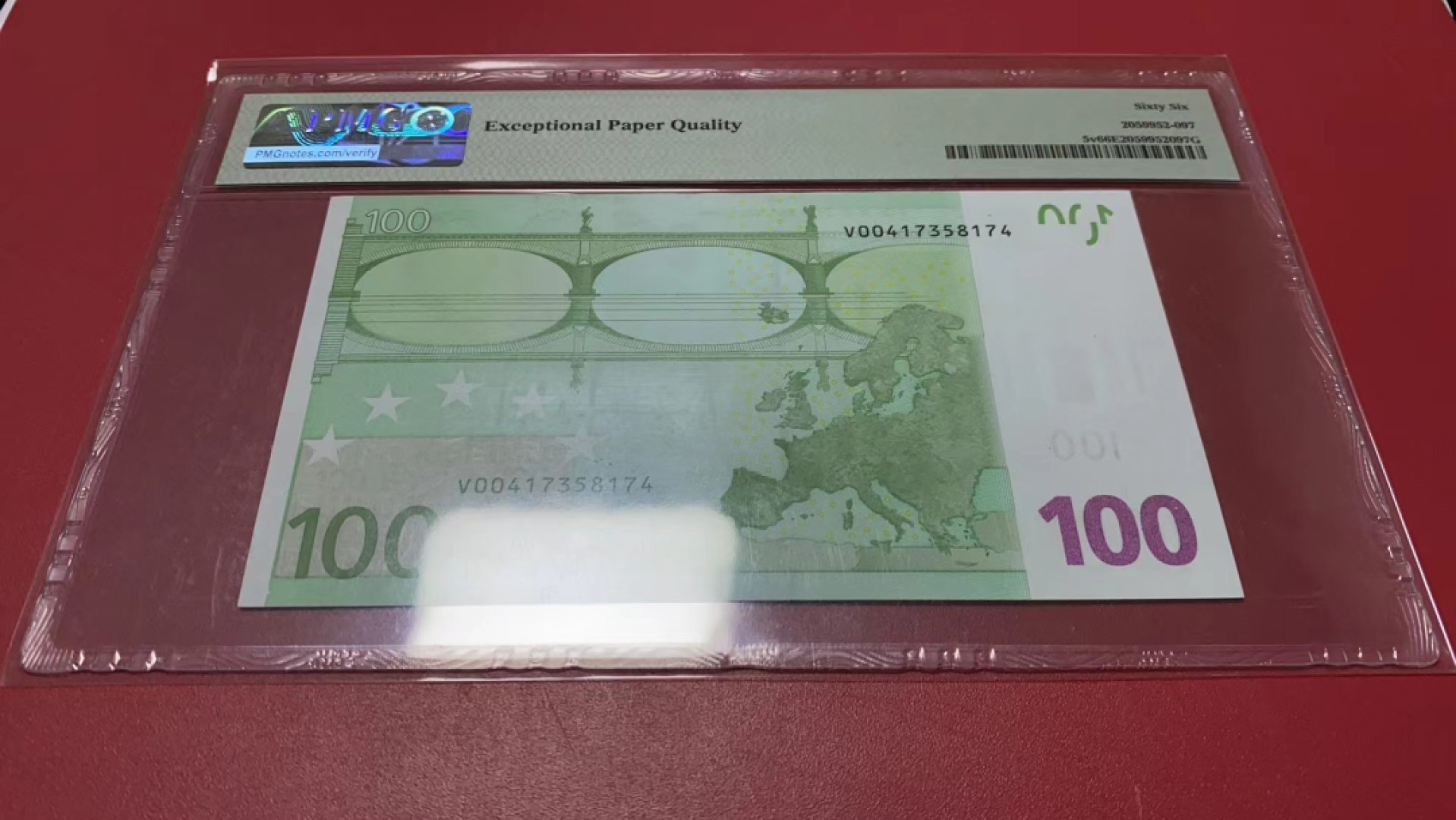 【Blue Auction】✨世界纸币精拍第278期——小年特辑【精】 欧盟 首签 2002年100欧元 PMG66EPQ 西班牙版