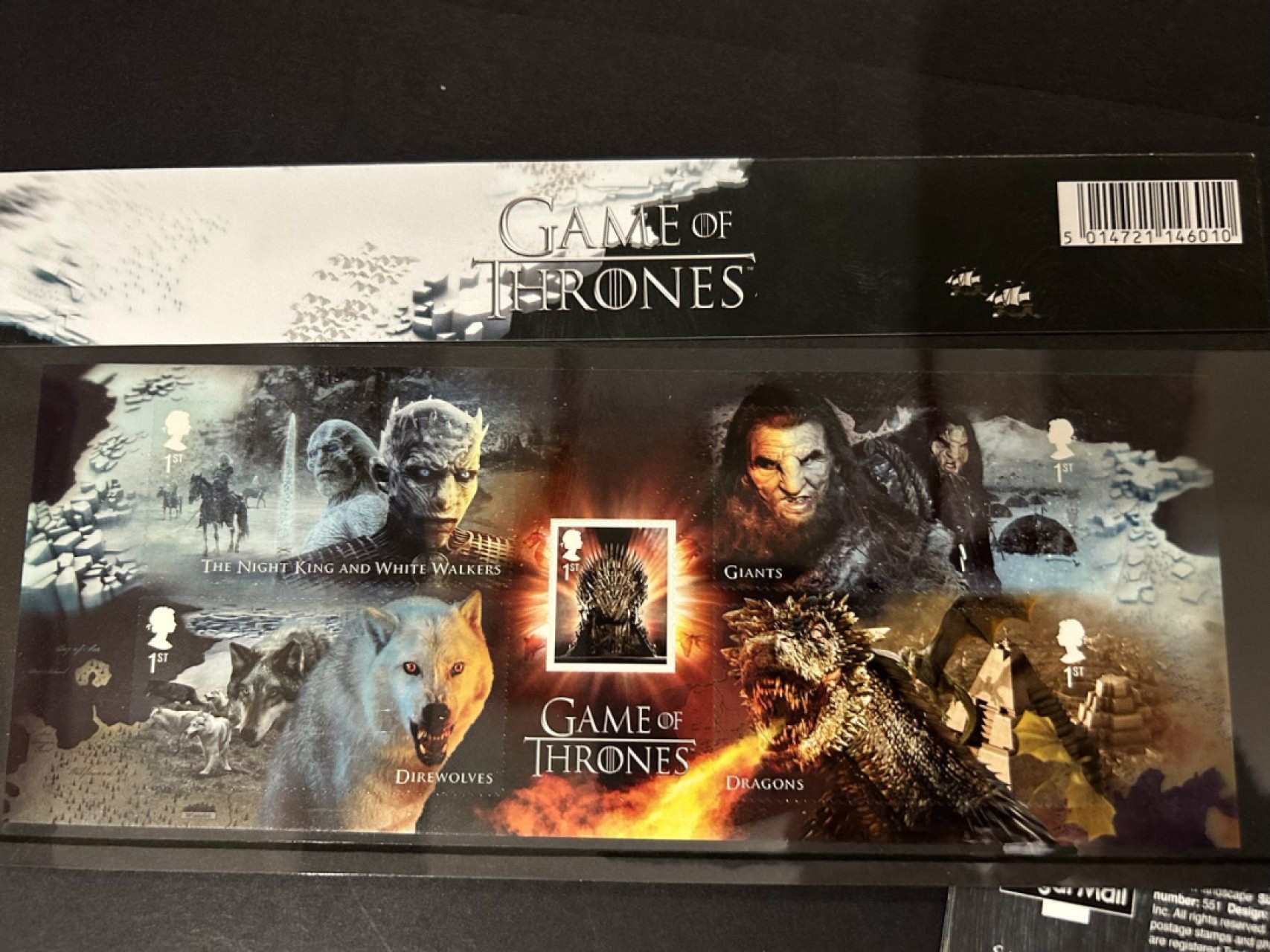 收藏联盟Quantum Auction 第225期拍卖 邮币场 Game of Thrones精美邮票小型张一套