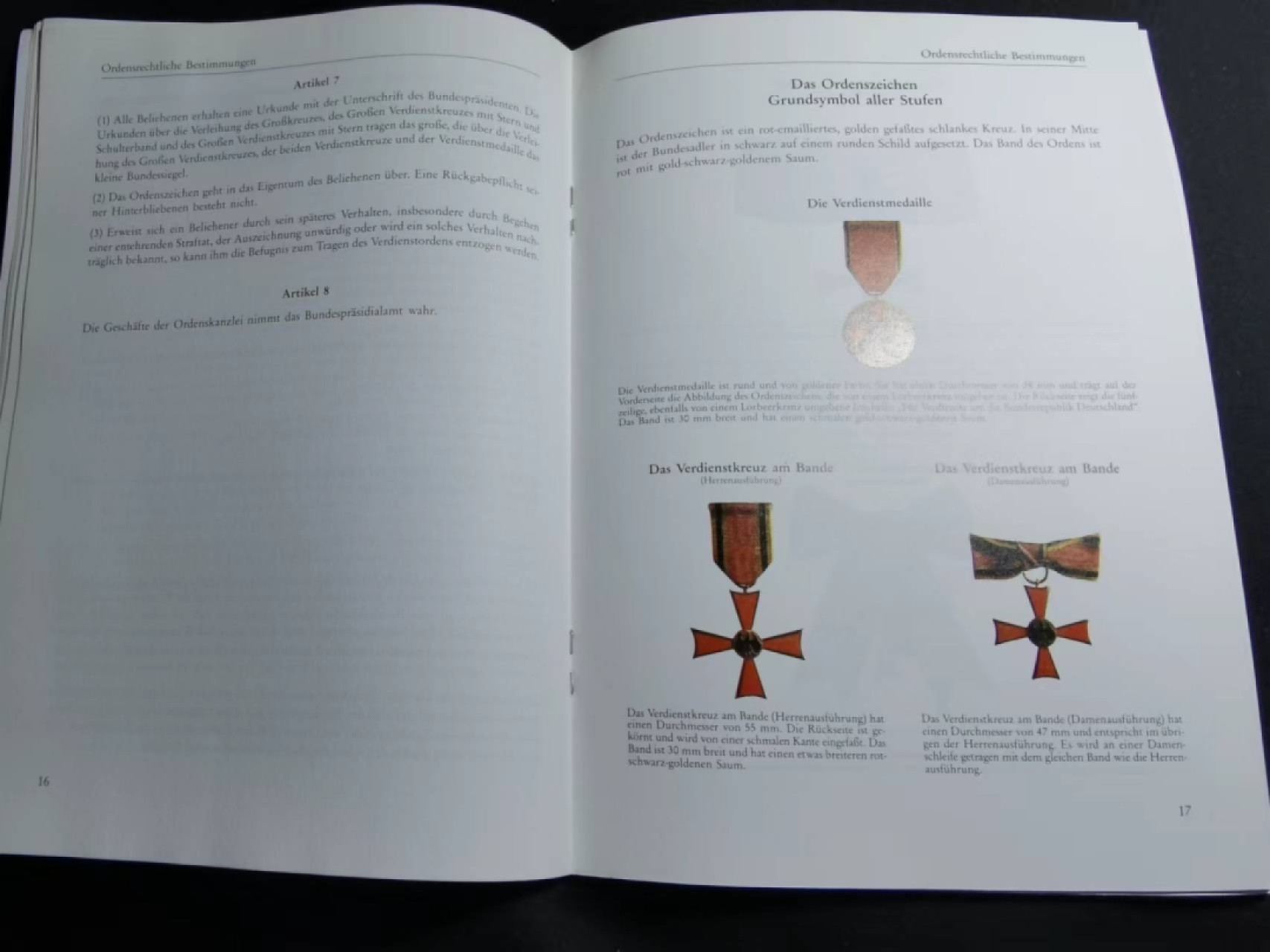 德国联邦十字勋章图谱