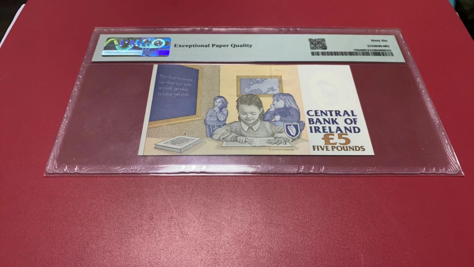 【Blue Auction】✨世界纸币精拍第278期——小年特辑【精】 爱尔兰 1999年5镑 PMG66EPQ 