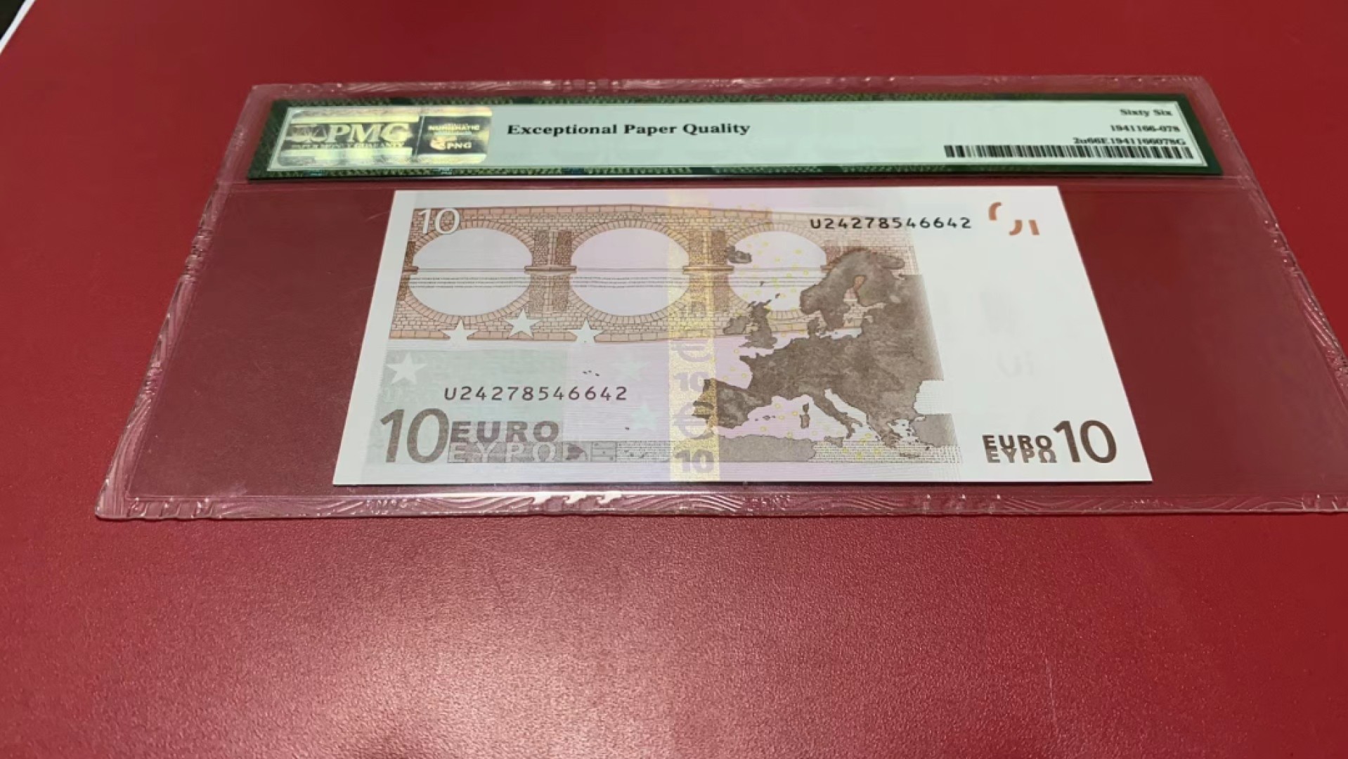 【Blue Auction】✨世界纸币精拍第278期——小年特辑【精】 欧盟 首签 2002年10欧元 PMG66EPQ 法国版