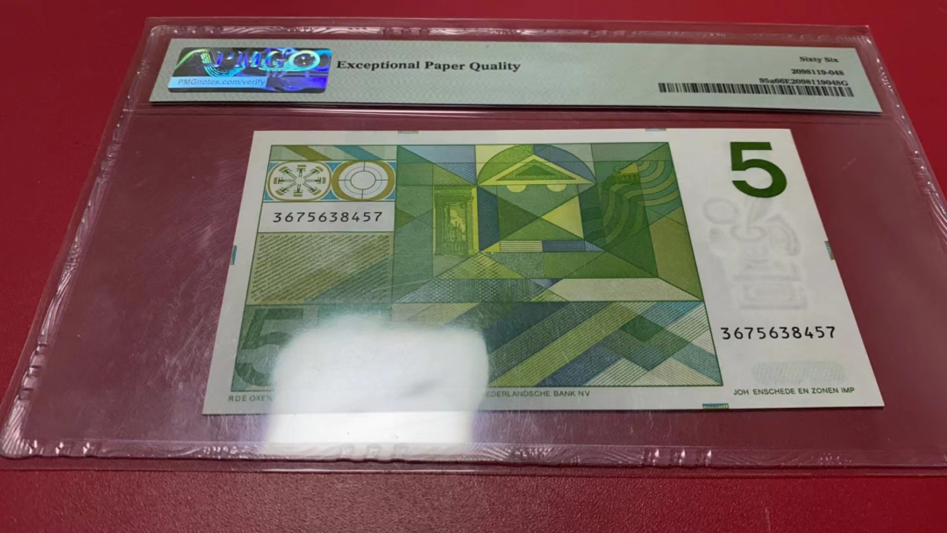 【Blue Auction】✨世界纸币精拍第278期——小年特辑【精】 荷兰 1973年5盾 PMG66EPQ 