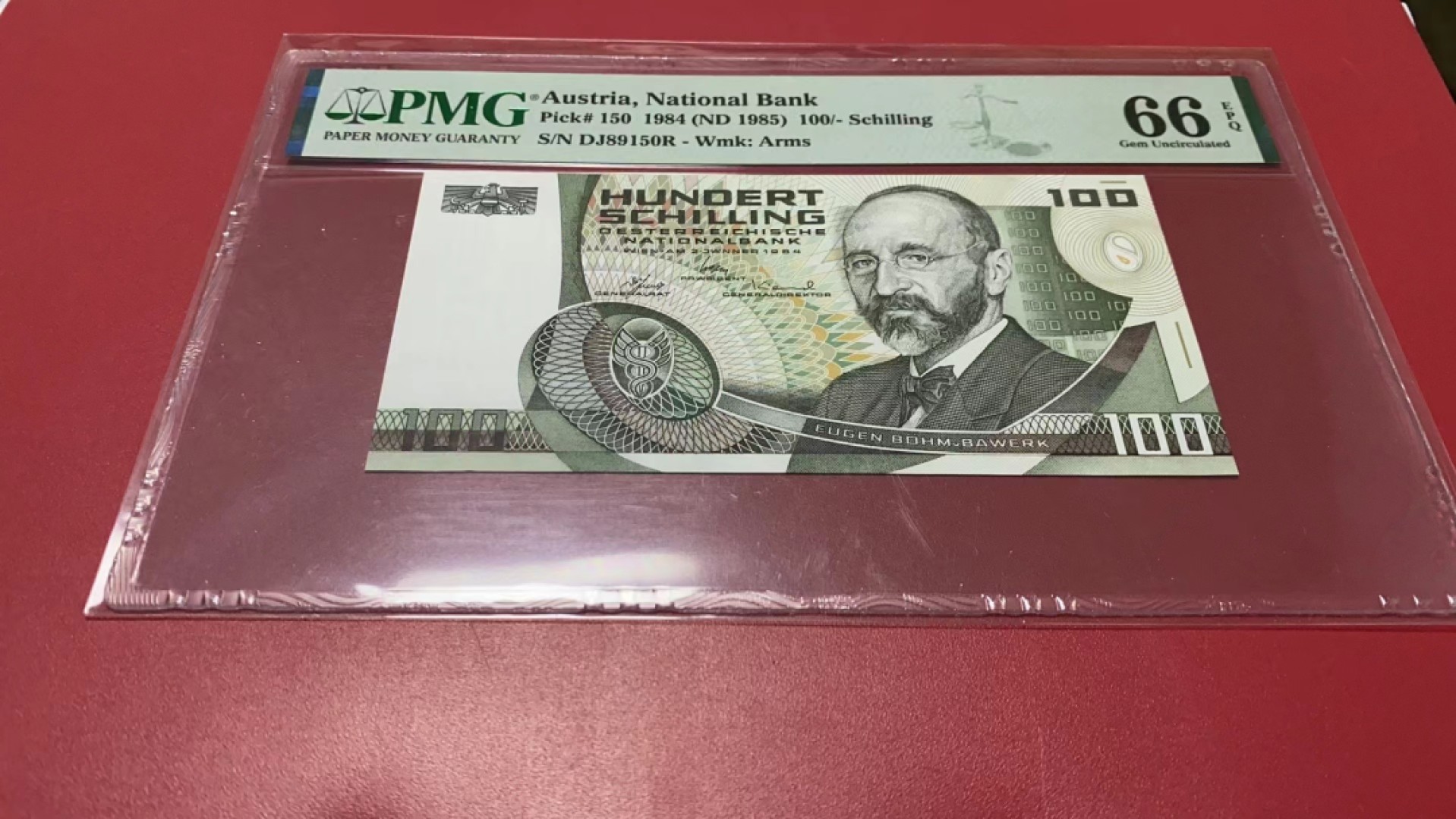 【Blue Auction】✨世界纸币精拍第278期——小年特辑【精】 【无47】奥地利 1984年100先令 PMG66EPQ 