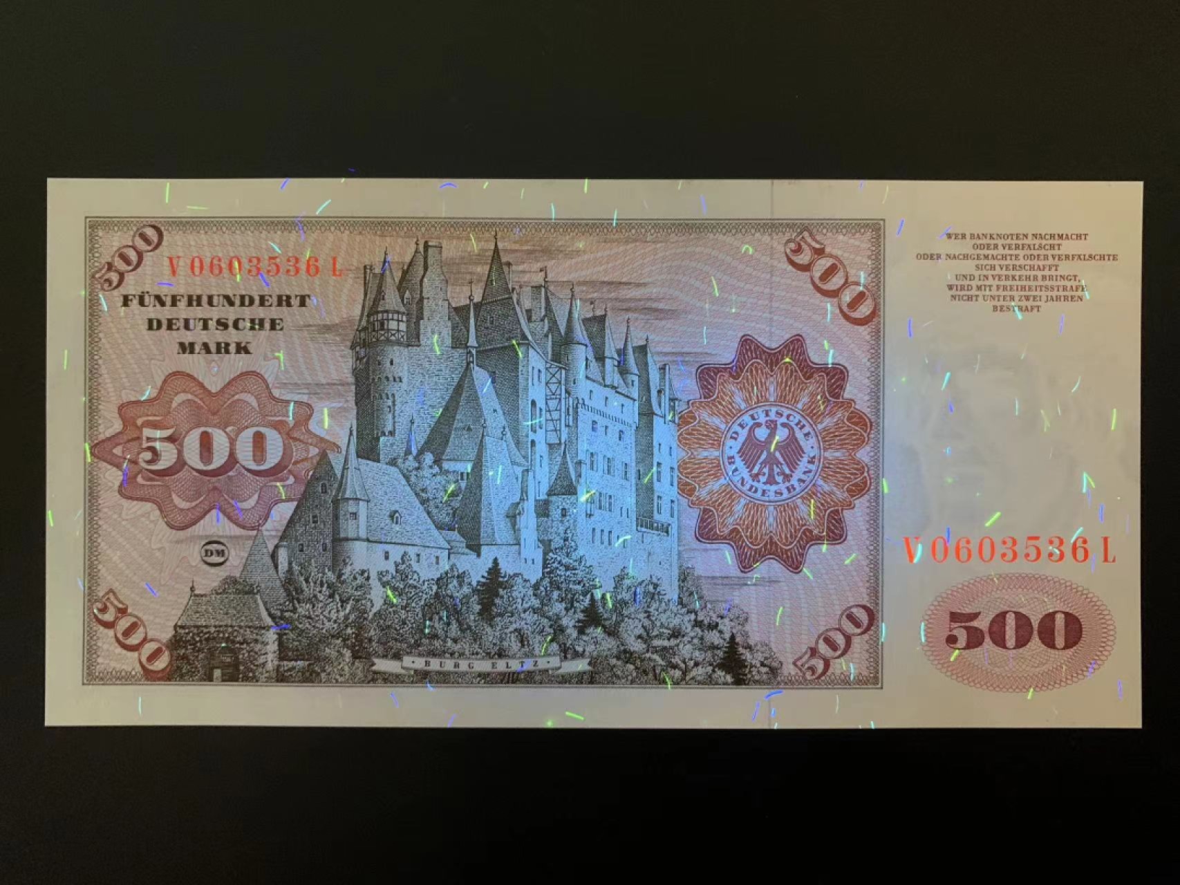 【Blue Auction】✨世界纸币精拍第278期——小年特辑【精】 【无47】德国 1977年500马克 经典大副 全新UNC 雕刻精美