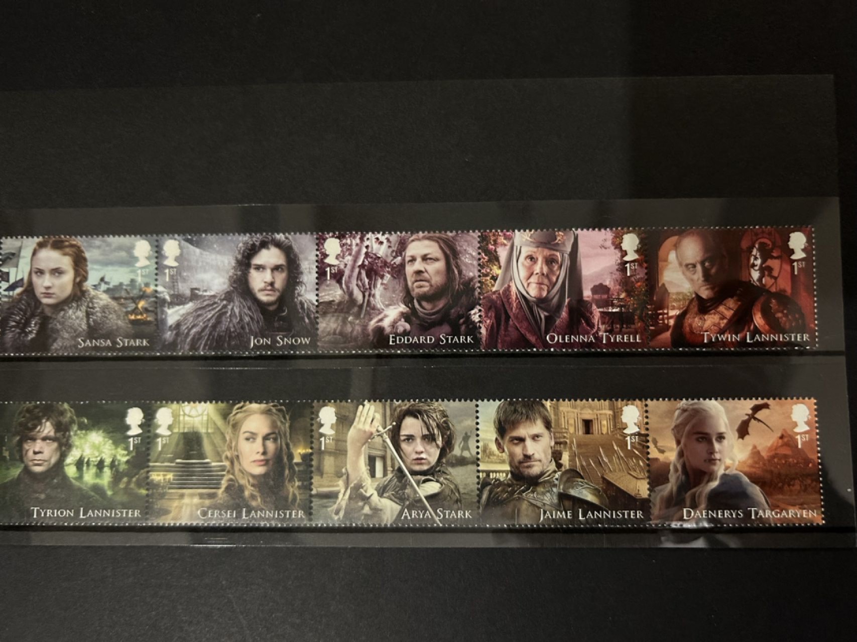 收藏联盟Quantum Auction 第225期拍卖 邮币场 Game of Thrones精美邮票小型张一套