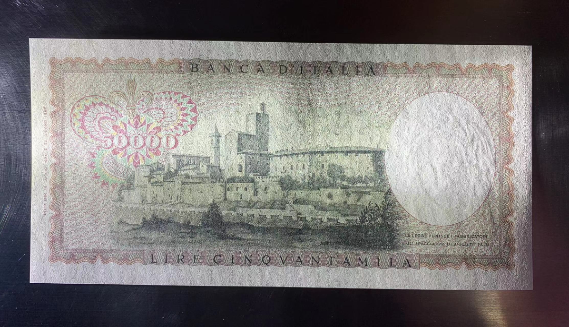 【Blue Auction】✨世界纸币精拍第278期——小年特辑【精】 【无47】意大利 50000里拉 经典达芬奇 设计精美 全新UNC