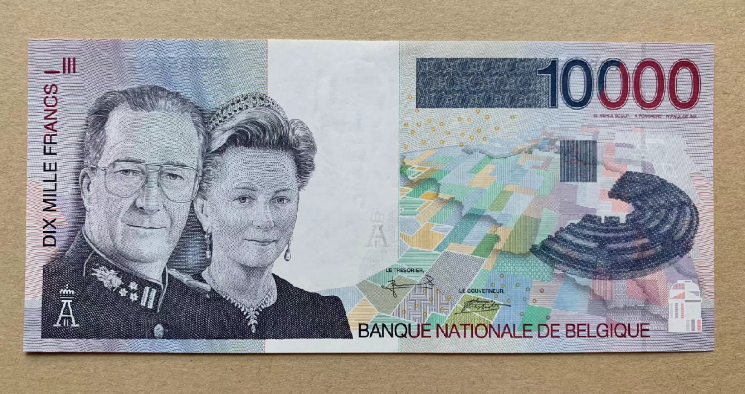 【Blue Auction】✨世界纸币精拍第278期——小年特辑【精】 比利时末版 1997年10000法郎 非常精美 最高值 全新UNC