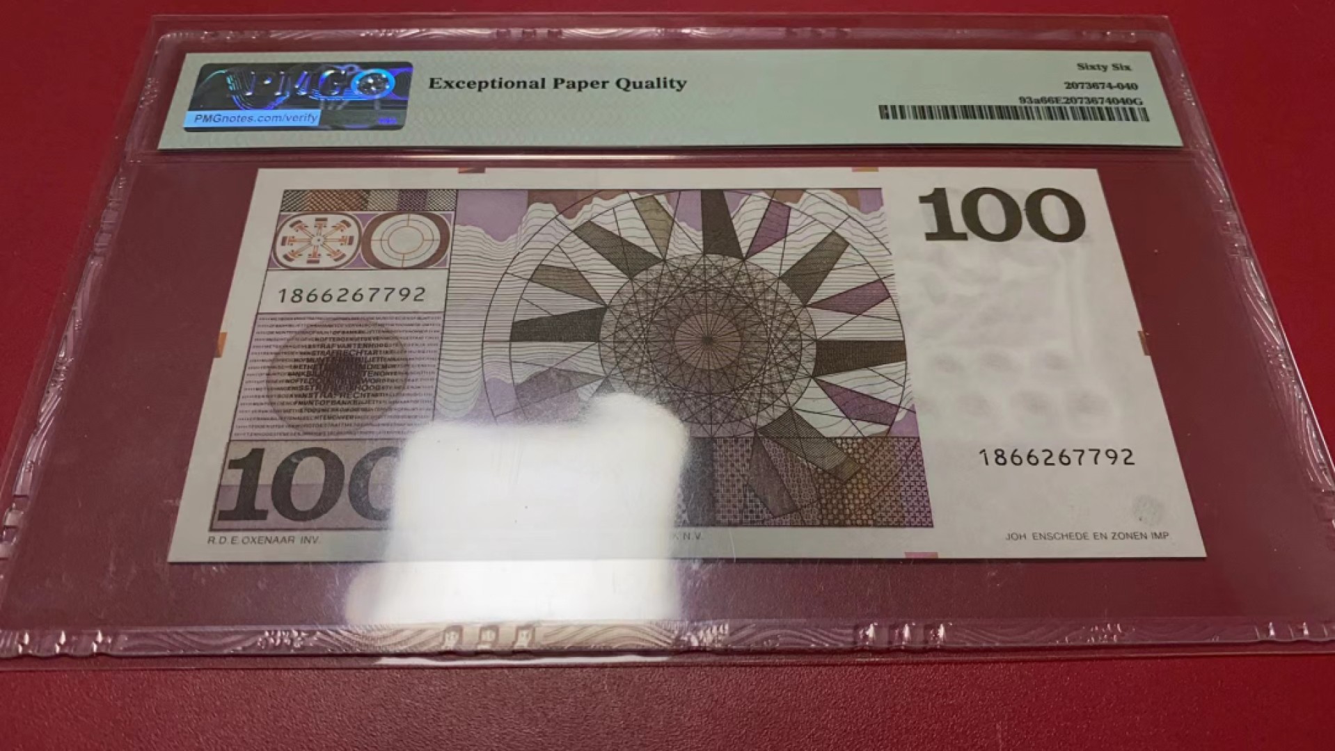 【Blue Auction】✨世界纸币精拍第278期——小年特辑【精】 荷兰 1970年100盾 PMG66EPQ