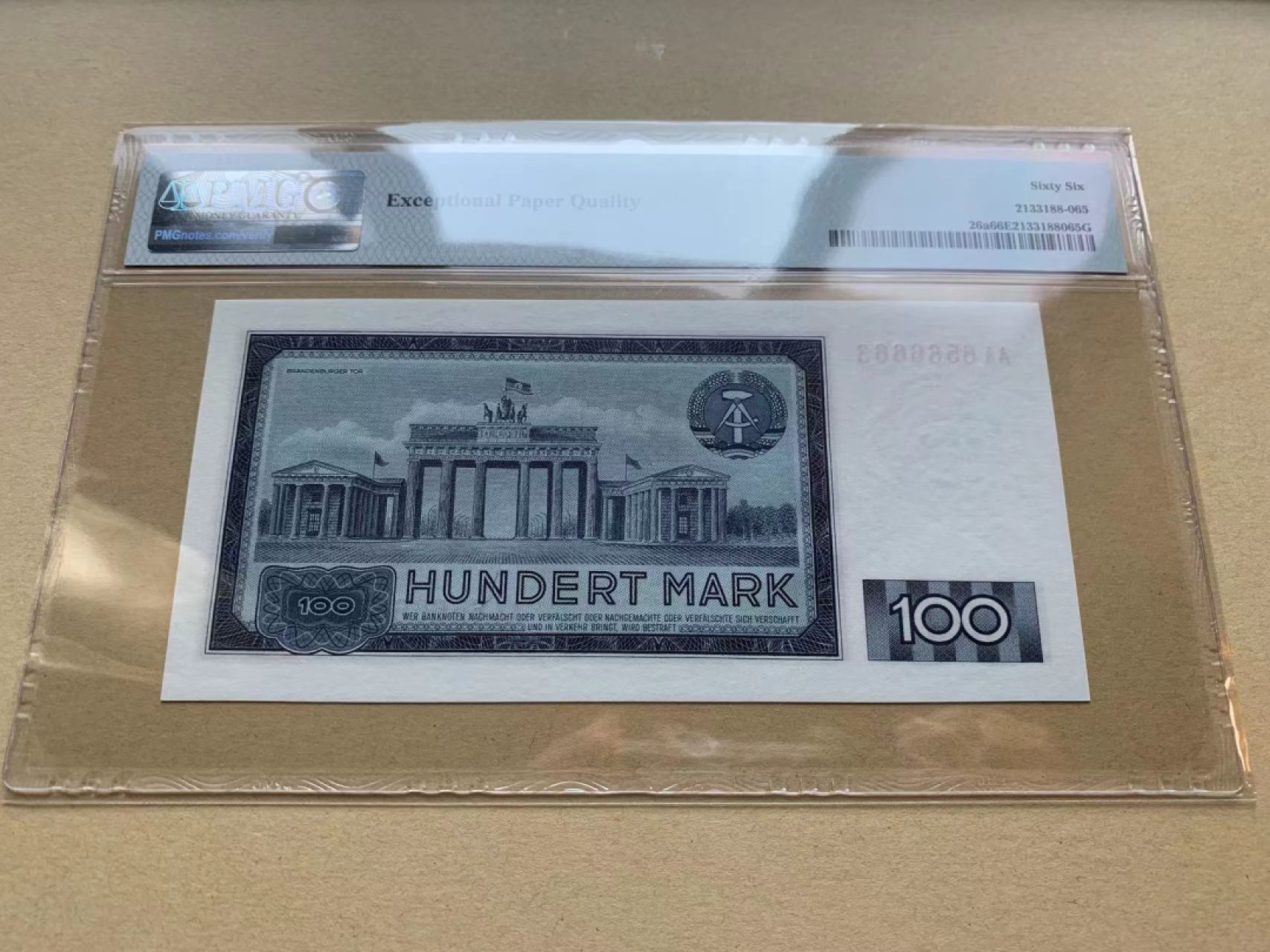 【Blue Auction】✨世界纸币精拍第278期——小年特辑【精】 【AA无47】德国 1964年100马克 马克思 PMG66EPQ 