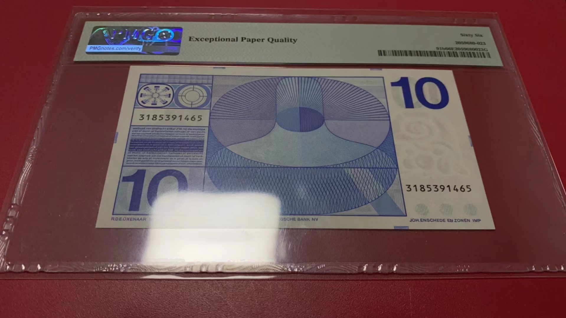 【Blue Auction】✨世界纸币精拍第278期——小年特辑【精】 荷兰 1968年10盾 PMG66EPQ 