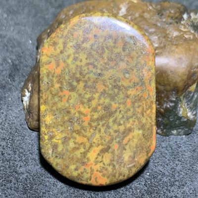精美战国红玛瑙黄金草花纹牌子一个！ - 精美战国红玛瑙黄金草花纹牌子一个！