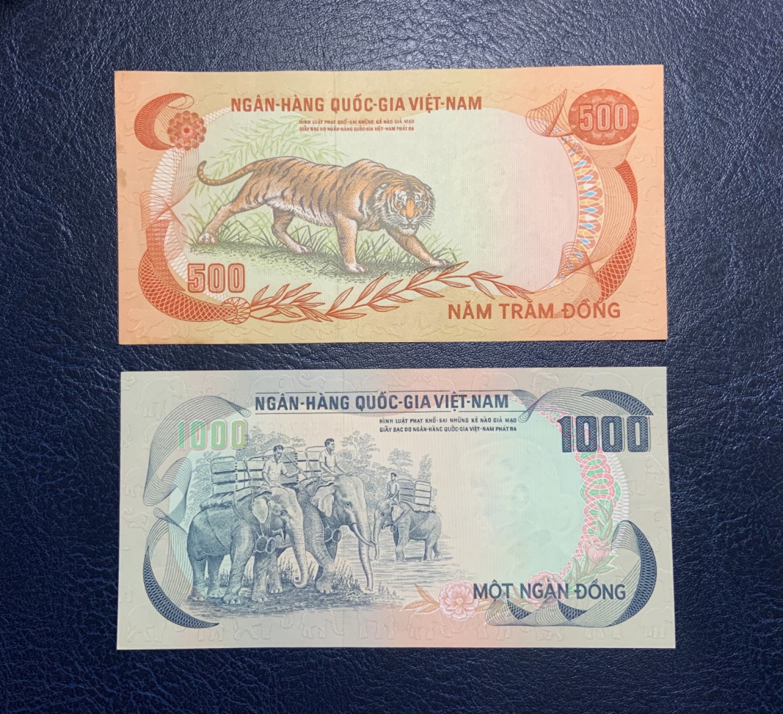 收藏联盟Quantum Auction 第224期拍卖 越南1972年500-1000盾 品相UNC- 