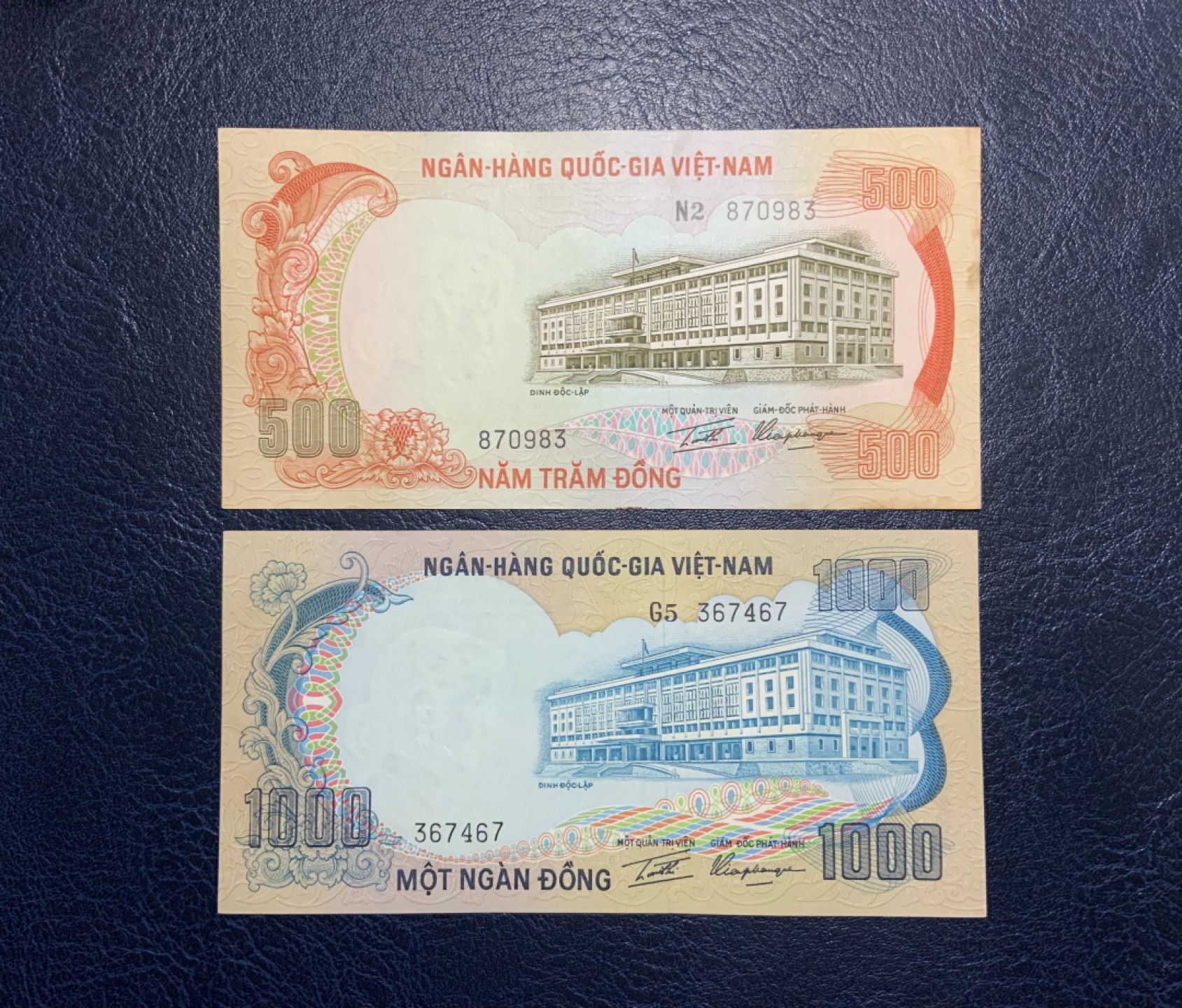 收藏联盟Quantum Auction 第224期拍卖 越南1972年500-1000盾 品相UNC- 