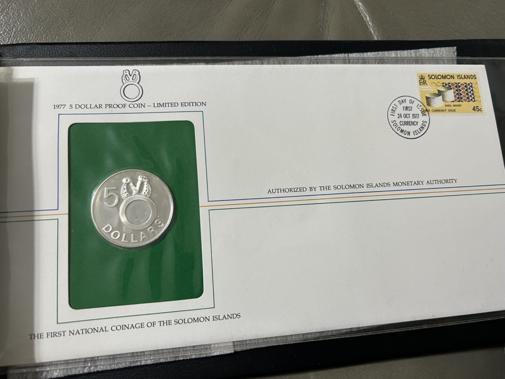 收藏联盟Quantum Auction 第225期拍卖 邮币场 所罗门群岛1977年精制币套装邮币封