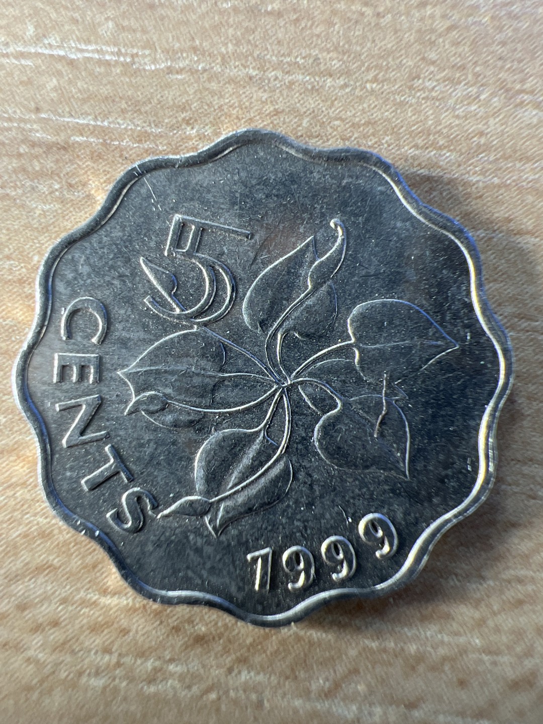 泡泡堂第209期  世界硬币（无押金，无佣金，捡漏，全场20包邮，偏远地区除外） 斯威士兰五分