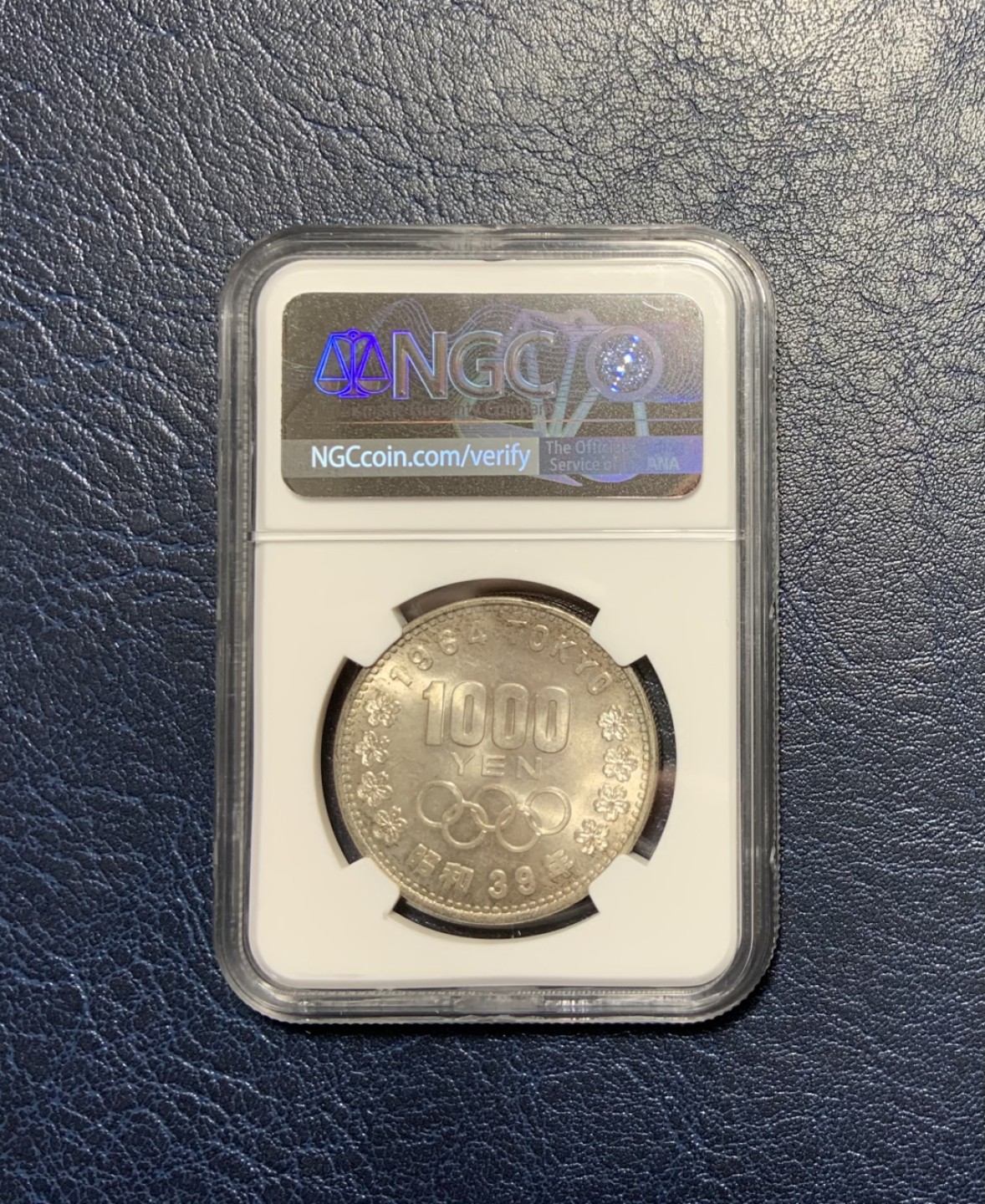 收藏联盟Quantum Auction 第224期拍卖 日本1964年东京奥运会1000日元纪念银币 NGC66 银92.5
