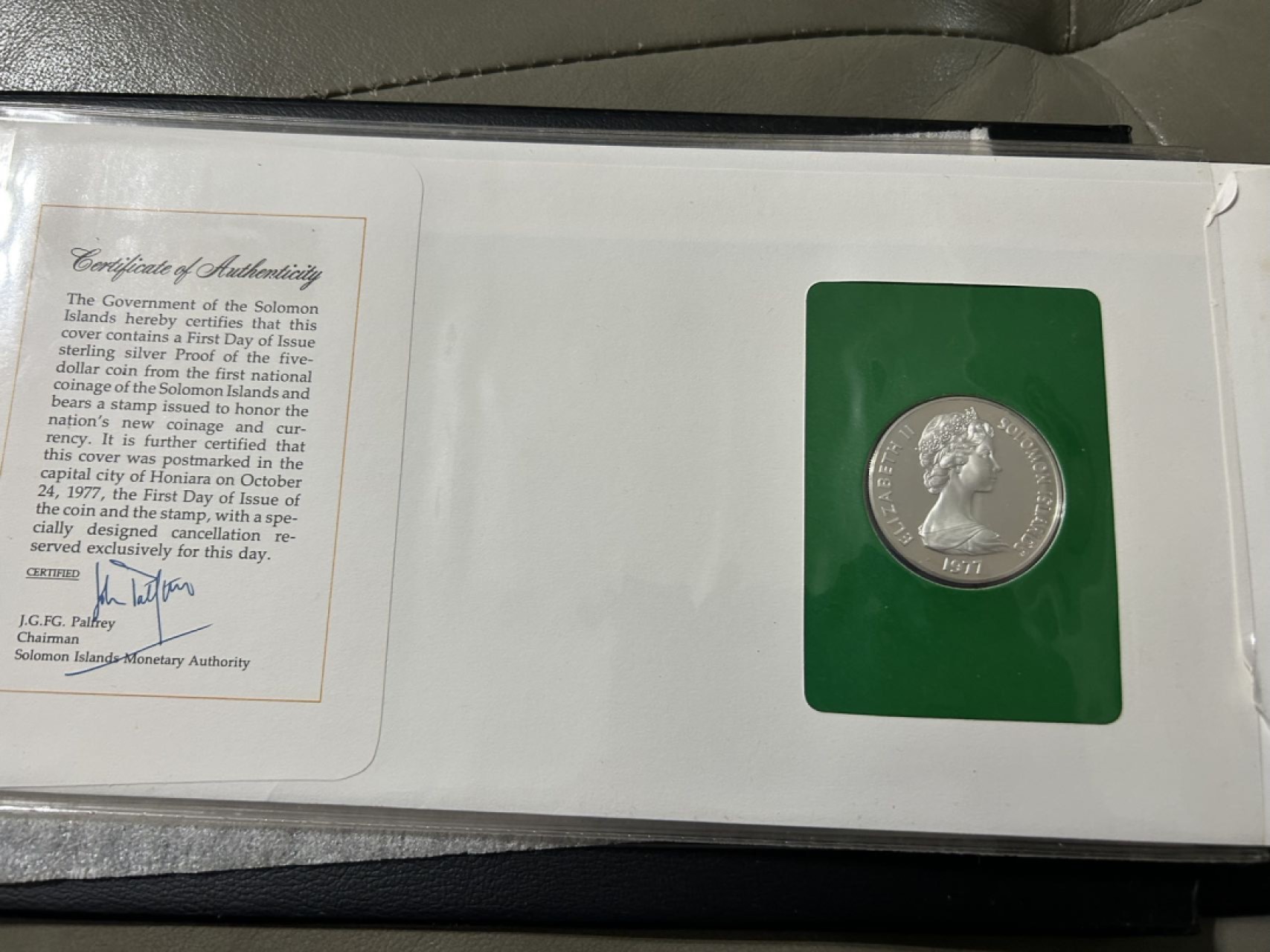 收藏联盟Quantum Auction 第225期拍卖 邮币场 所罗门群岛1977年精制币套装邮币封