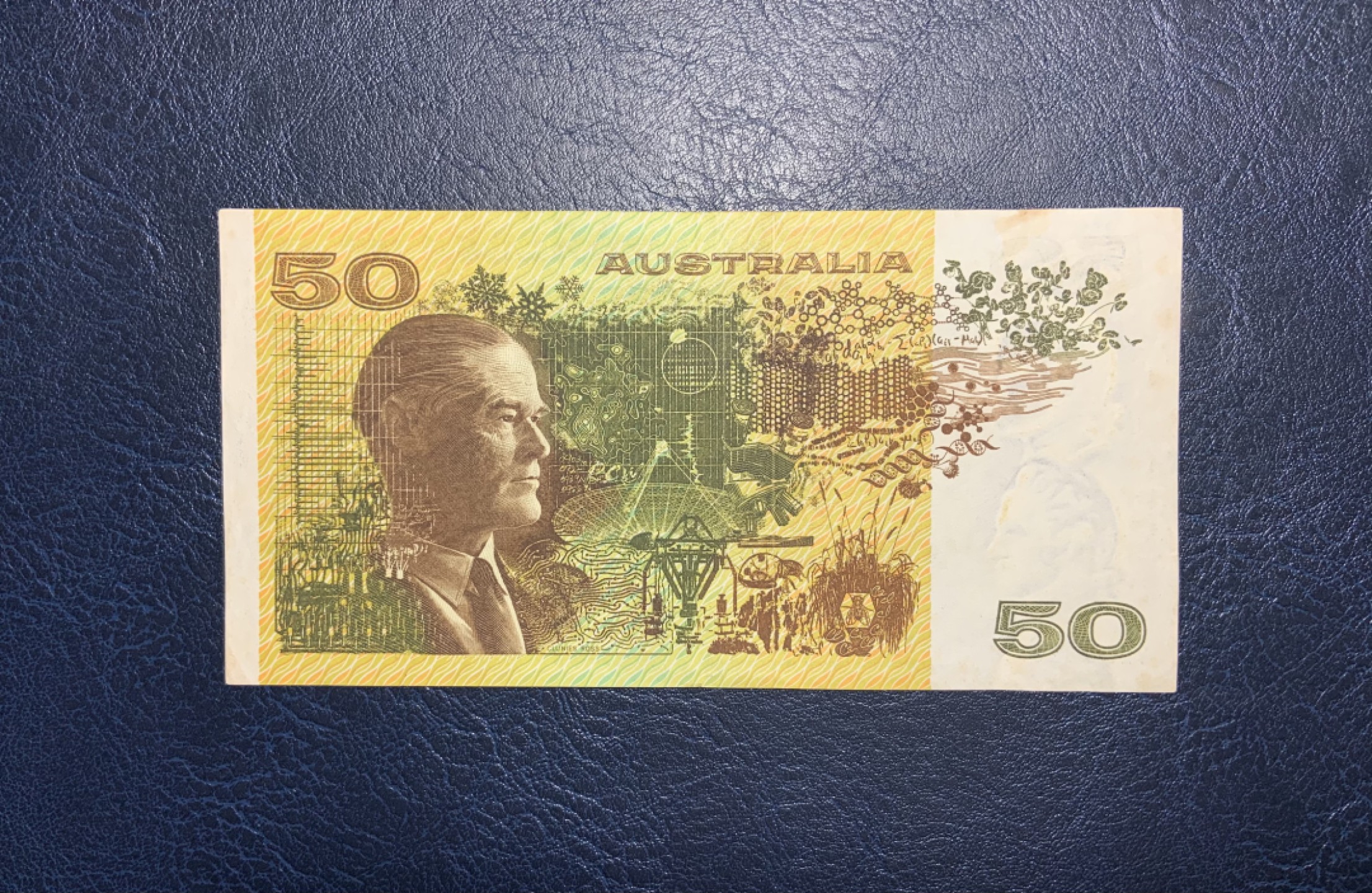 收藏联盟Quantum Auction 第224期拍卖 澳大利亚1975年50元 品相AU- 初版