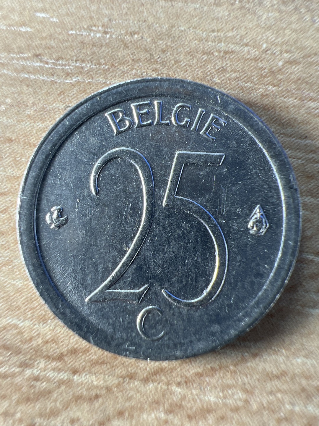 泡泡堂第209期  世界硬币（无押金，无佣金，捡漏，全场20包邮，偏远地区除外） 比利时25C