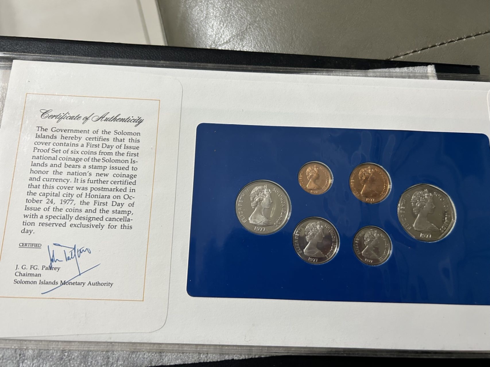 收藏联盟Quantum Auction 第225期拍卖 邮币场 所罗门群岛1977年精制币套装邮币封