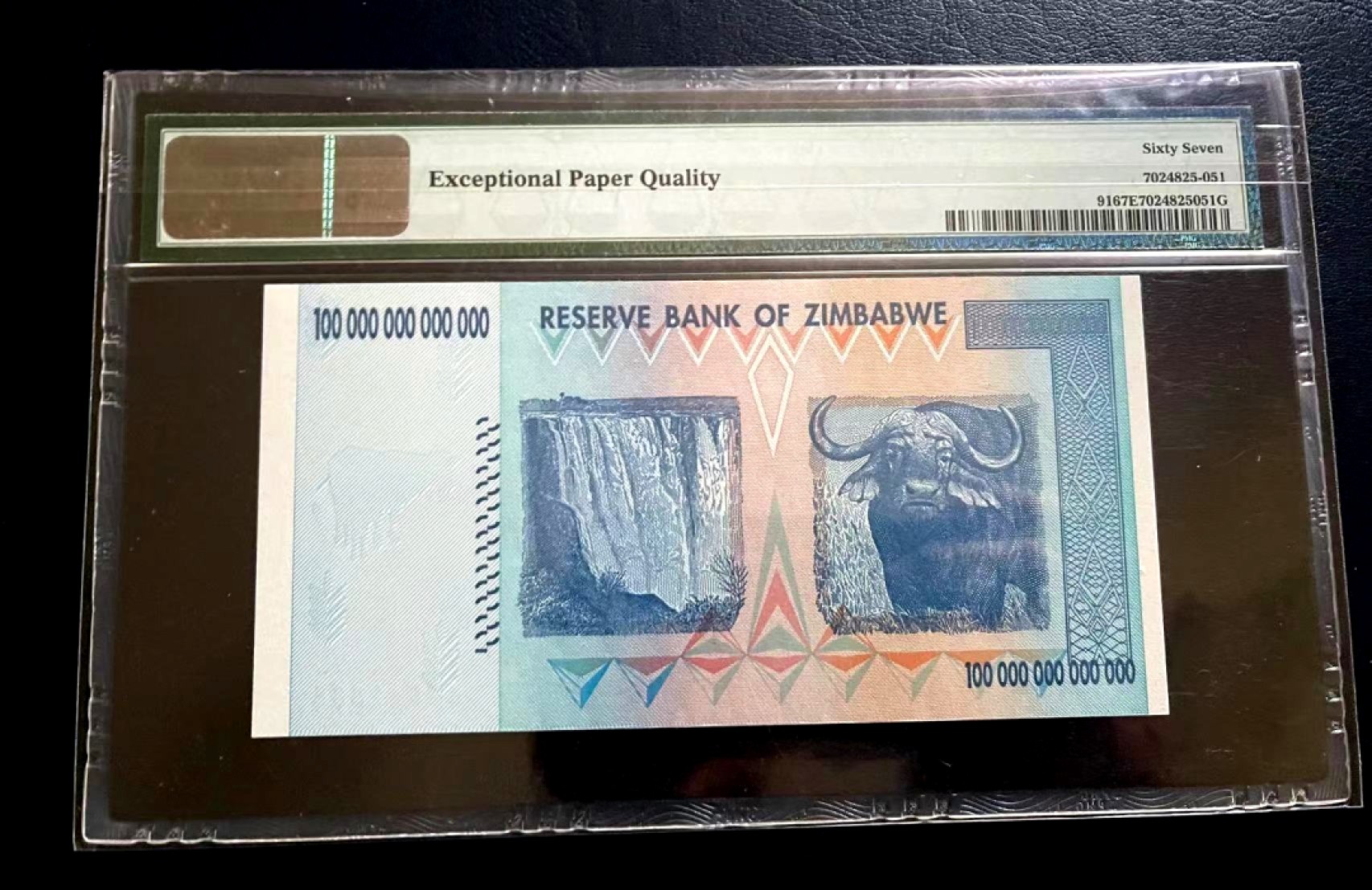 【Blue Auction】✨世界纸币精拍第280期——喜迎新春特别场【精】 【AA 888豹子号】津巴布韦 2008年100万亿 PMG67EPQ 高分 