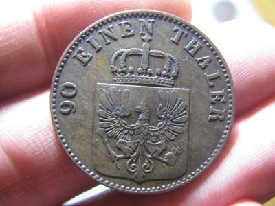德国 普鲁士王国 1851年 4芬尼 铜币 - 德国 普鲁士王国 1851年 4芬尼 铜币