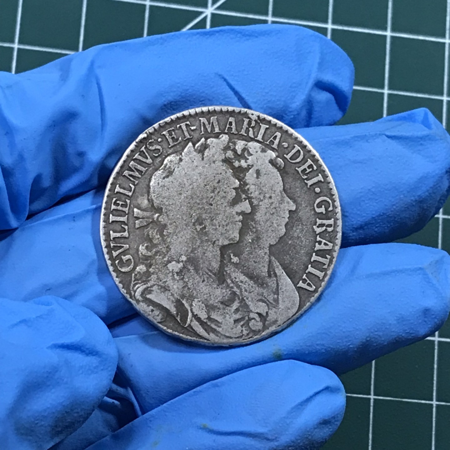 🎩GH钱币拍卖专场 威廉与玛丽半克朗