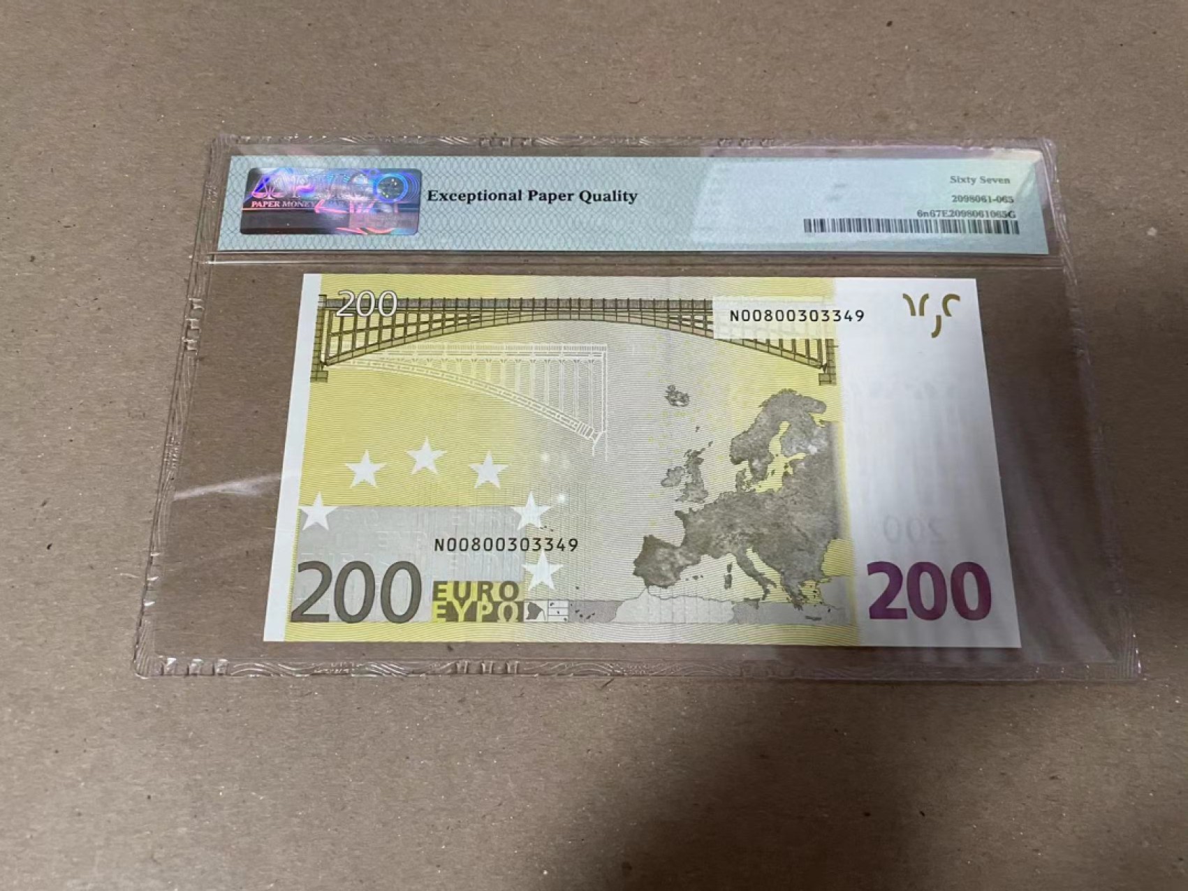 【Blue Auction】✨世界纸币精拍第280期——喜迎新春特别场【精】 欧盟 首签 奥地利版 2002年200欧元 PMG67EPQ 高分