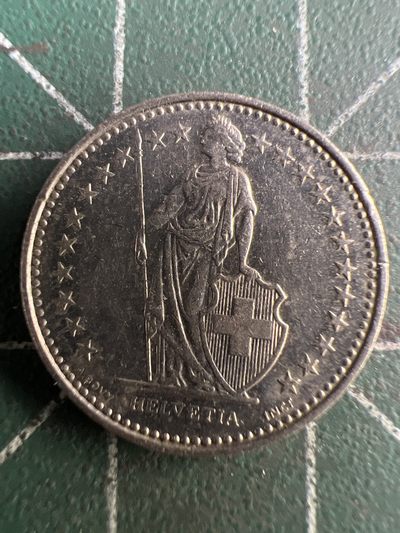 泡泡堂第221期  世界硬币 （无押金，无佣金，捡漏，全场20包邮，偏远地区除外） - 瑞士1984年半法