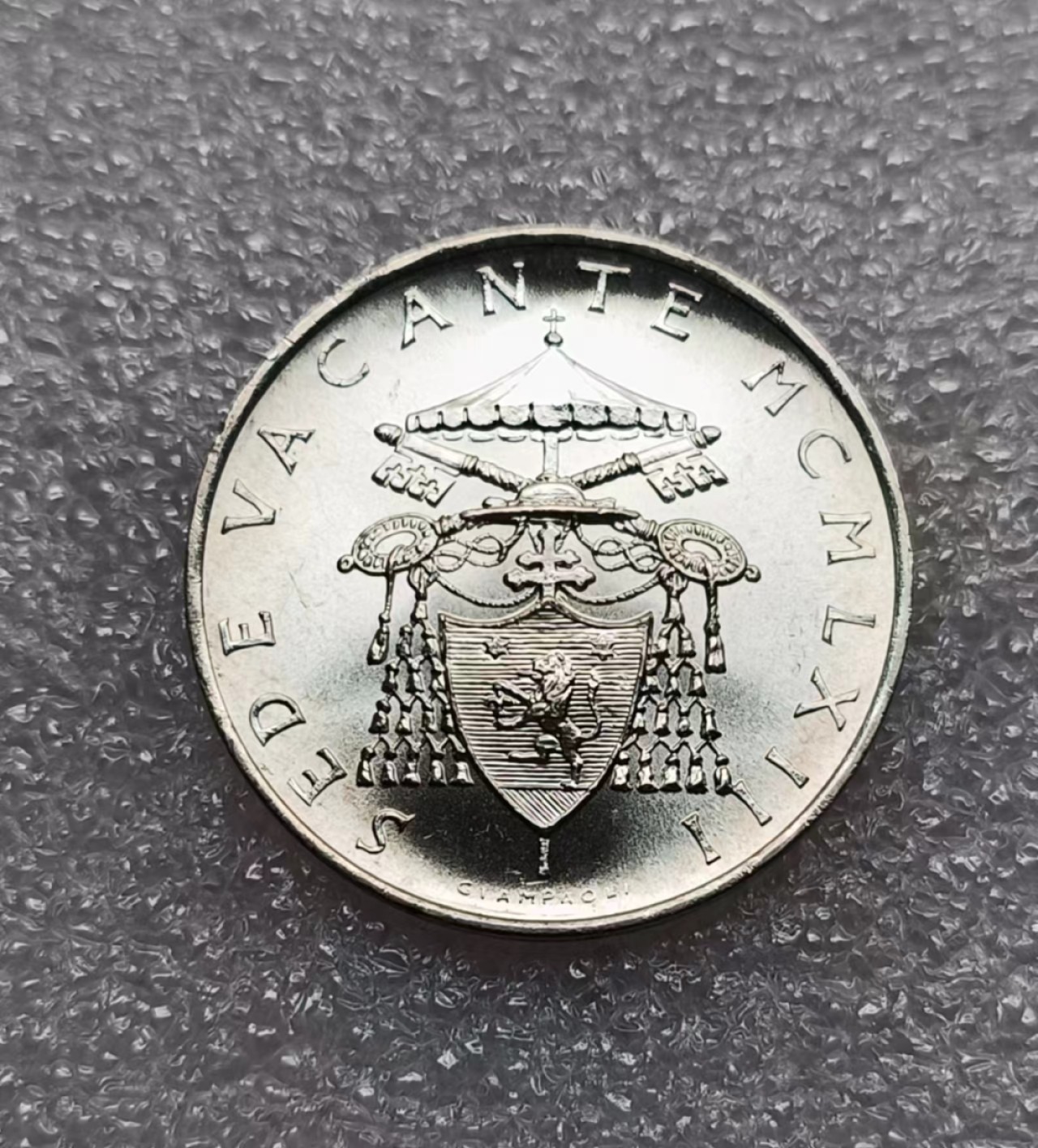 瓶子🏺第74期拍卖会 梵蒂冈1963年500里拉 教宗缺位纪念币 银币
