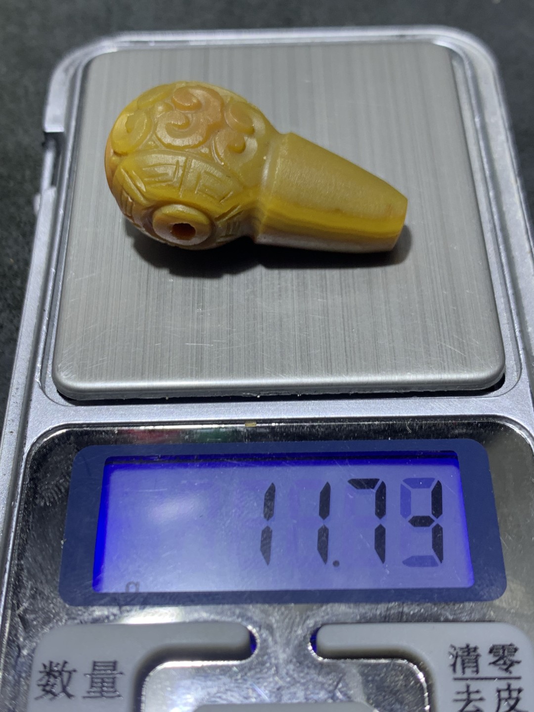 精美亚光战国红玛瑙手工雕刻回纹一体佛头三通一颗