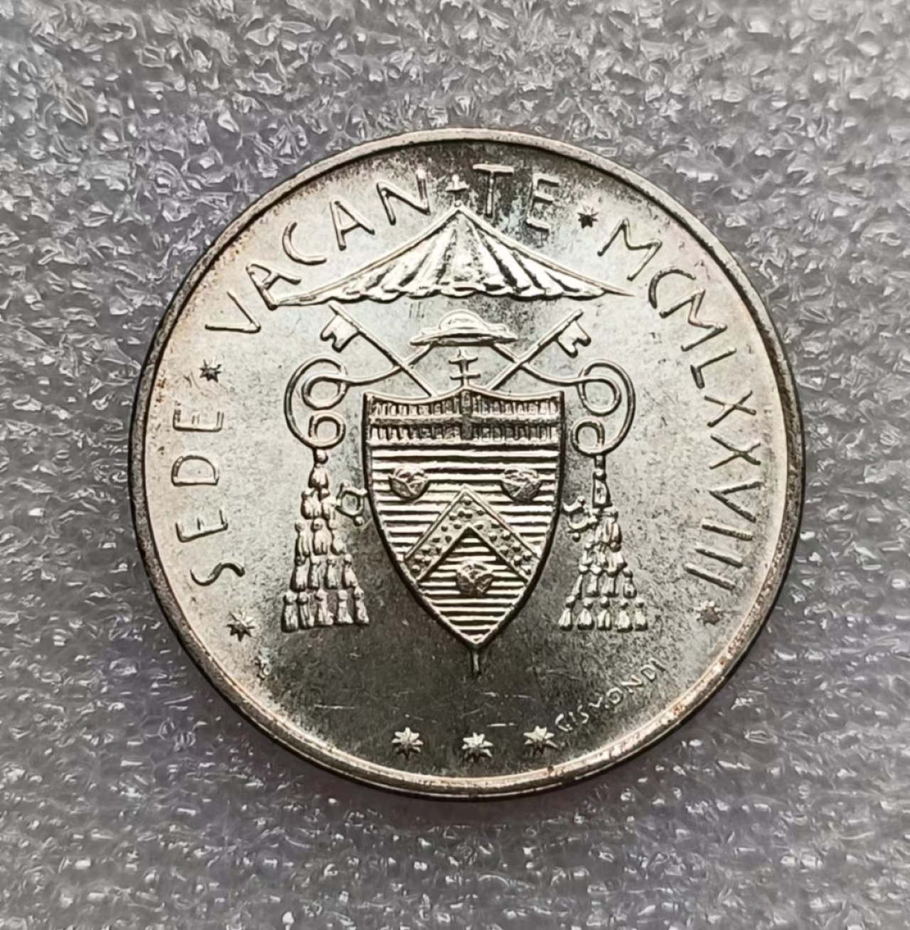 瓶子🏺第74期拍卖会  梵蒂冈1978年缺位500里拉银币