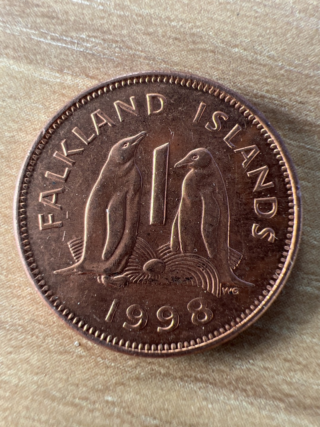 泡泡堂第227期  世界硬币邮票 （无押金，无佣金，捡漏，全场20包邮，偏远地区除外） 福克兰群岛一便士