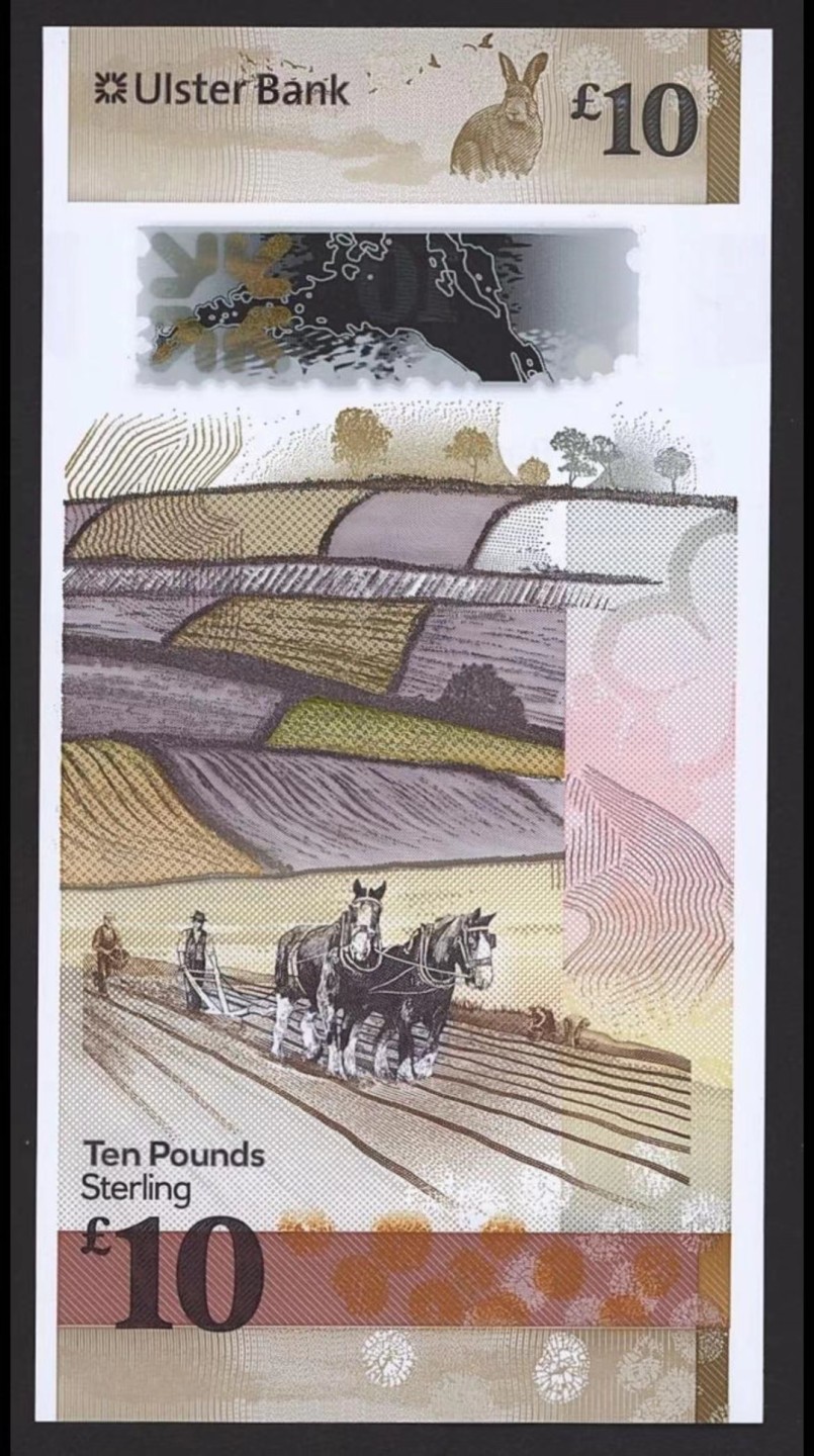 【Blue Auction】✨世界纸币精拍第280期——喜迎新春特别场【精】 【AA全同21（”爱你“）极小号一套】北爱尔兰 2018-2021年 