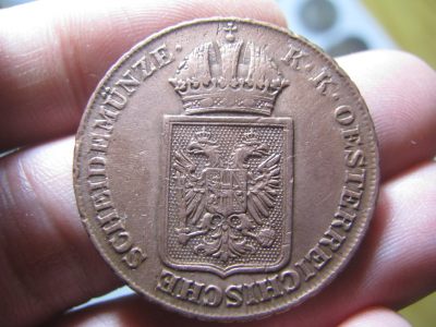 奥匈帝国 奥地利帝国 1848年 2克鲁泽 2克洛泽 双头鹰铜币  - 奥匈帝国 奥地利帝国 1848年 2克鲁泽 2克洛泽 双头鹰铜币 