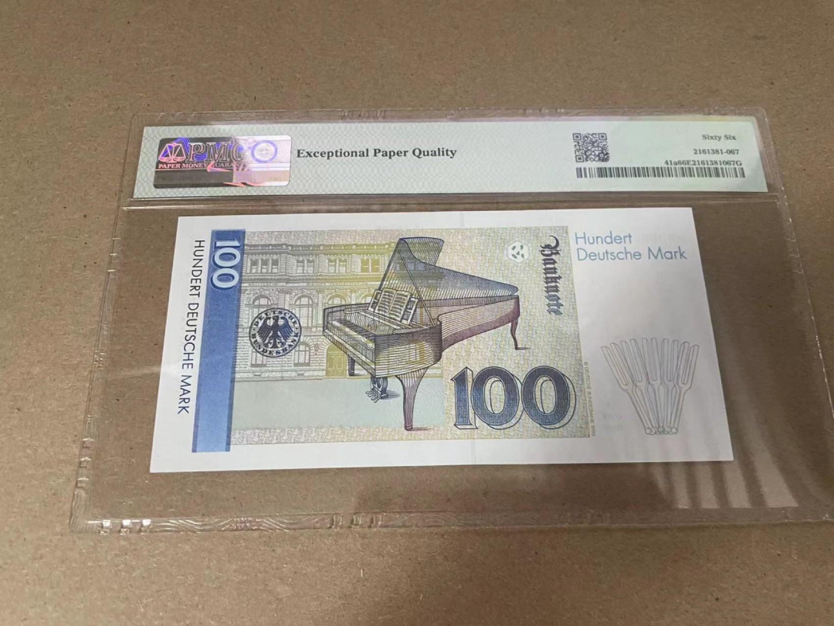 【Blue Auction】✨世界纸币精拍第280期——喜迎新春特别场【精】 【AA初版】德国 1989年100马克 PMG66EPQ 经典克拉拉