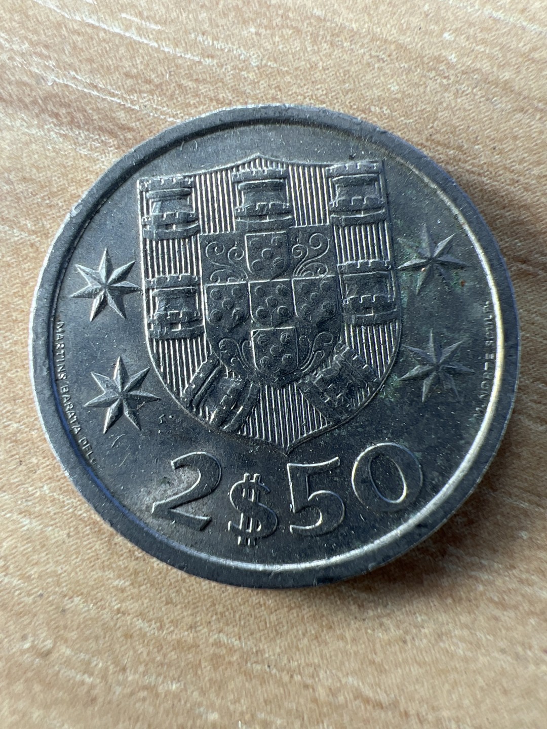 泡泡堂第228期  世界硬币邮票 （无押金，无佣金，捡漏，全场20包邮，偏远地区除外） 葡萄牙2.5埃斯库多